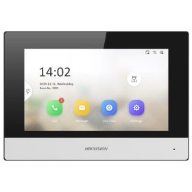   Hikvision DS-KH6320-WTE1 (B) IP video-kaputelefon beltéri egység, 7" LCD kijelző, 1024x600 felbontás, WiFi