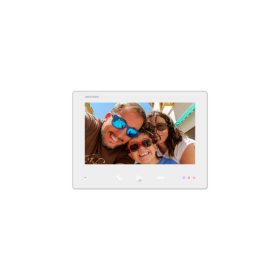   Hikvision DS-KH7300EY-TE2/White Kétvezetékes HD video-kaputelefon beltéri egység, 7" LCD kijelző, 1024x600 felbontás, fehér