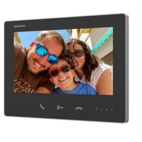   Hikvision DS-KH7300EY-WTE2 Kétvezetékes HD video-kaputelefon beltéri egység, 7" LCD kijelző, 1024x600 felbontás, WiFi