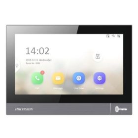   Hikvision DS-KH8381-WTE1 IP video-kaputelefon beltéri egység, 7" IPS kijelző, 1024x600 felbontás, WiFi, PoE