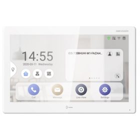   Hikvision DS-KH9510-WTE1 (B) Android IP video-kaputelefon beltéri egység, 10" IPS kijelző, 1024x600 felbontás, WiFi, 12VDC/PoE