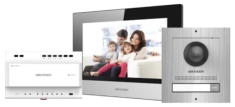 Hikvision DS-KIS702/S Kétvezetékes IP video-kaputelefon szett: rozsdamentes acél kültéri egység