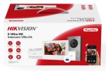   Hikvision DS-KIS705EY Kétvezetékes HD video-kaputelefon szett, kültéri, fehér beltéri, disztributor