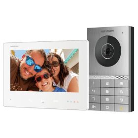  Hikvision DS-KIS708EY Kétvezetékes IP video-kaputelefon szett: kültéri, beltéri