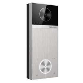   Hikvision DS-KV6114-ME1 Egylakásos IP video-kaputelefon kültéri egység, kártyaolvasóval, IR-megvilágítás, PoE, fém