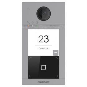  Hikvision DS-KV8113-WME1 (C) Egylakásos IP video-kaputelefon kültéri egység, kártyaolvasóval, IR-megvilágítás, WiFi, 12 VDC/PoE