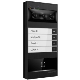   Hikvision DS-KV8114T-NWQE1 IP video-kaputelefon kültéri egység, WiFi, arcfelismerés, Mifare, DesFire, Bluetooth, QR kód olv