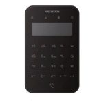   Hikvision DS-PK1-LT-WE/Black Vezeték nélküli LCD+LED kezelő AXPro központokhoz, 868 MHz, fehér, 4x CR123A elem, fekete