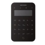  Hikvision DS-PK1-LT-WE/Black Vezeték nélküli LCD+LED kezelő AXPro központokhoz, 868 MHz, fehér, 4x CR123A elem, fekete