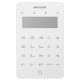 Hikvision DS-PK501LTM-HWE Buszos LCD+LED kezelő AX Hybrid Pro G2 központokhoz, 2 vezetékes zóna, 1 PGM kimenet
