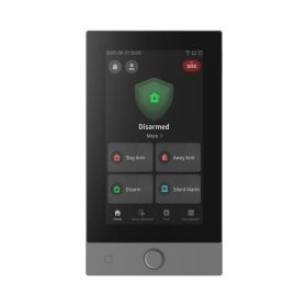   Hikvision DS-PK670MDW-HWE/Black 7" érintőképernyős kezelő AX Hybrid Pro G2 központokhoz, 2/1 I/O, M1/DESFire, Ethernet/WiFi, fekete