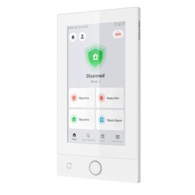   Hikvision DS-PK670MDW-HWE/White 7" érintőképernyős kezelő AX Hybrid Pro G2 központokhoz, 2/1 I/O, M1/DESFire, Ethernet/WiFi, fehér
