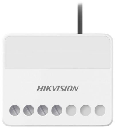 Hikvision DS-PM1-O1H-WE Relé modul AXPro központokhoz, 868 MHz, 100 VAC-240 VAC, túláramvédett