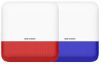   Hikvision DS-PS1-E-WE/Blue Vezeték nélküli kültéri sziréna AXPro központokhoz, 110 dB, IP65, 868 MHz, 12 VDC/4x CR123A, kék