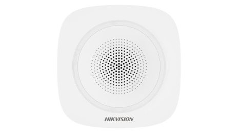 Hikvision DS-PS1-I-WE(B)/RED Vezeték nélküli beltéri sziréna AXPro központokhoz, 110 dB, 868 MHz, 3x CR123A, piros