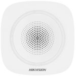   Hikvision DS-PS1-I-WE/Red Vezeték nélküli beltéri sziréna AXPro központokhoz, 110 dB, 868 MHz, 3x CR123A, piros