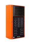 Commend EE7506H DCS Ipari kivitelű SIP interkom, számbillentyűzet és 6 db hívógomb, narancssárga, polykarbonát burkolat