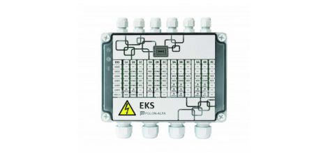 Polon-alfa EKS-6044 I/O modul, 4x be/ 4x ki 230V/2A kimenet  (POLON 6000)