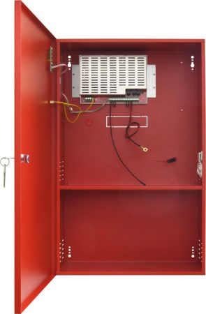 Pulsar EN54C-5A65 Szünetmentesíthető tápegység tűz- és füstjelző rendszerekhez, 27,6V / 5A / 2x65Ah, IP30
