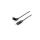 Equip EQUIP119362 HDMI 2.0 kábel, apa/apa, 4K/60 Hz, aranyozott, forgatható csatlakozók, fekete, 2 m