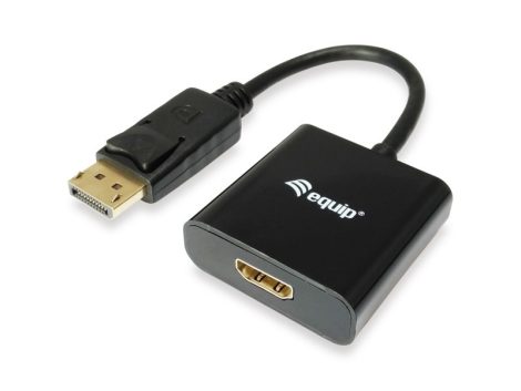 Equip EQUIP133438 DisplayPort - HDMI átalakító, apa/anya, Full HD, 15 cm kábel