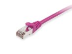   Equip EQUIP605557 SFTP patch kábel, cat6, LSOH, duplán árnyékolt, lila, 0,5 m