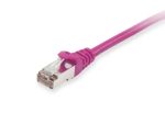   Equip EQUIP605557 SFTP patch kábel, cat6, LSOH, duplán árnyékolt, lila, 0,5 m