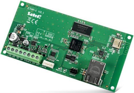 Satel ETHM-1 PLUS Ethernet modul INTEGRA, INTEGRA Plus és VERSA riasztóközpontokhoz