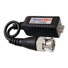    EuroVideo EVA-TTP402HDL passzív csavart érpár átalakító TVI/AHD/CVI rendszerekhez, 1080p max 200 méter