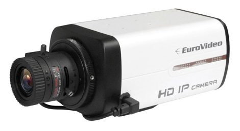  EuroVideo EVC-IP-BX4MPA 4 MP IP box kamera, 4 MP/25 fps, DC autoírisz, BNC kimenet, 12 VDC, 48 VDC PoE, ONVIF, CS