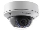   EuroVideo EVC-IP-DV13AP28S 1,3 MP IP IR dome kamera, 25 fps, 0,01 Lux, 2,8-12 mm optika, ICR, 30 m IR, 12 VDC/PoE