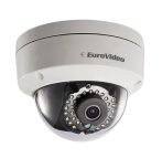    EuroVideo EVC-IP-DV13AP2S 1,3 MP IP IR dome kamera, 25 fps, 0,01 Lux, 2,8 mm optika, ICR, 30 m IR, 12 VDC/PoE