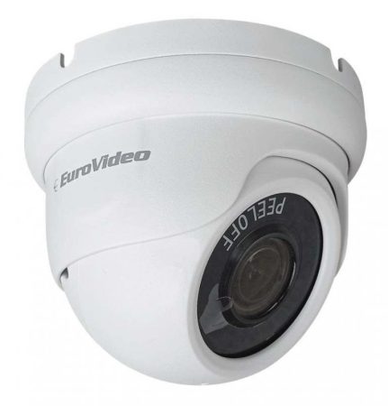 EuroVideo EVC-IP2-DV5APW2 5MP IP dome kamera, WDR, AI, 30 fps, 0,01lux, 2,8mm optika, 20m IR, 12VDC/PoE, IP67