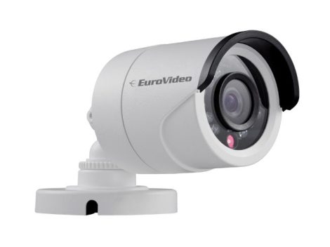 EuroVideo EVC-TV-IC720PAK 720p TVI kompakt kamera, 1 MP CMOS, 3,6 mm optika, 20 m IR, IP66, 12 VDC