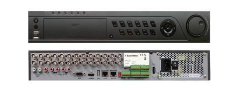 EVD-24/600A4-960 24 csatornás H.264 asztali DVR, 4 hang BE, 600 fps/960H max felbontás, 8/4 alarm I/O,4x4 TB SATA HDD