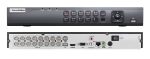    EuroVideo EVD-Q16/400A1FH 4 az 1-ben (TVI, AHD, CVBS, IP) DVR, 16 csat., 400fps/1080p, 1/1 audio BE/KI, VGA, HDMI