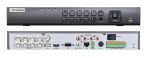    EuroVideo EVD-QIP08/100A4M3A 4 in1 rögzítő 8 analóg + 8 IP bemenet, 80 Mbps, max 3 MP. 100 fps, 4 audio, 2 HDD, 12 VDC