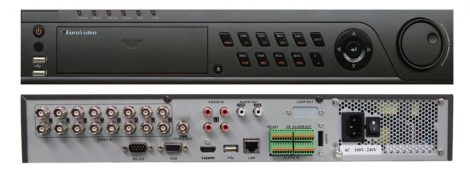  EuroVideo EVD-T16/200AO4FH HD-TVI Hybrid DVR, 16 cs., 200 fps/1080p, 4 audio BE, 1 audio KI, VGA,HDMI,4x4 TB SATA HDD