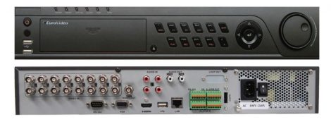  EuroVideo EVD-T16/400AO4FH HD-TVI Hybrid DVR, 16 cs., 400 fps/1080p, 4 audio BE, 1 audio KI, VGA,HDMI,4x4 TB SATA HDD