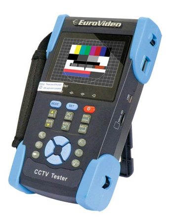 EVM-3,5LCD-SFT  3,5"-os teszt monitor PoE teszterrel, kábelvizsgálóval, digitális multiméterrel