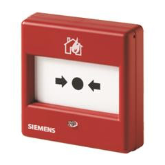Siemens FDM225-RP C-NET/FDnet címezhető kézi jelzésadó, visszaállítható műanyag lappal, süllyesztett, direkt működés