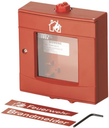 Siemens FDMH292-R Kézi jelzésadó ház, robusztus kivitelű, piros