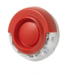   Siemens FDS366-RW Cerberus FIT címzett hang-fényjelző, fehér LED, piros