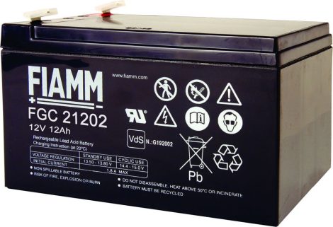 Fiamm FG 21202  AKKUMULÁTOR, 12V.-12Ah, FIAMM GS