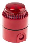   Fulleon FL/RL/R/D Flashni hang- és fényjelző, piros fény, piros burkolat, mély aljzat, 24 VDC, oldalsó kábelvezetés