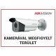 Egyéb gyártó FM-02 Magyar nyelvű figyelmeztető matrica: "Kamerával megfigyelt terület", 148x105 mm