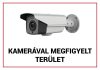 Egyéb gyártó FTB-KMT01 Műanyag figyelmeztető tábla: "Kamerával megfigyelt terület", 210x300x1 mm