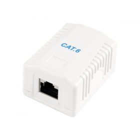   Gembird NCAC-1F6-01 FTP Cat6 1xRJ45 Árnyékolt Cat6 fali aljzat, 1 portos