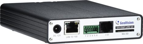 GV DSP LPR Önálló 1 csat. rendszámfelismerő szerver Video, Audio, IP, SD kártya, In-Out
