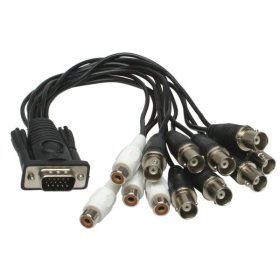   GV DSUB C1A  1-8 CSATORNÁIG + 4 AUDIO D-SUB KÁBELKORBÁCS DVR KÁRTYÁKHOZ (600, 650, 800)